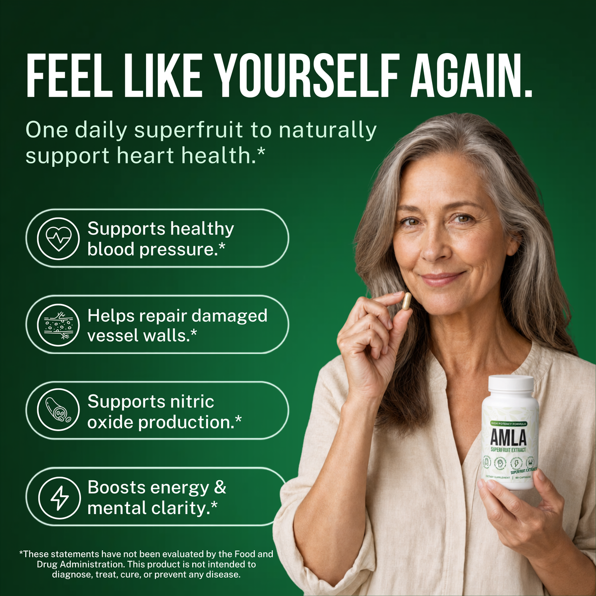 Drop Your Blood Pressure Naturally with Amla Superfruit Capsules
