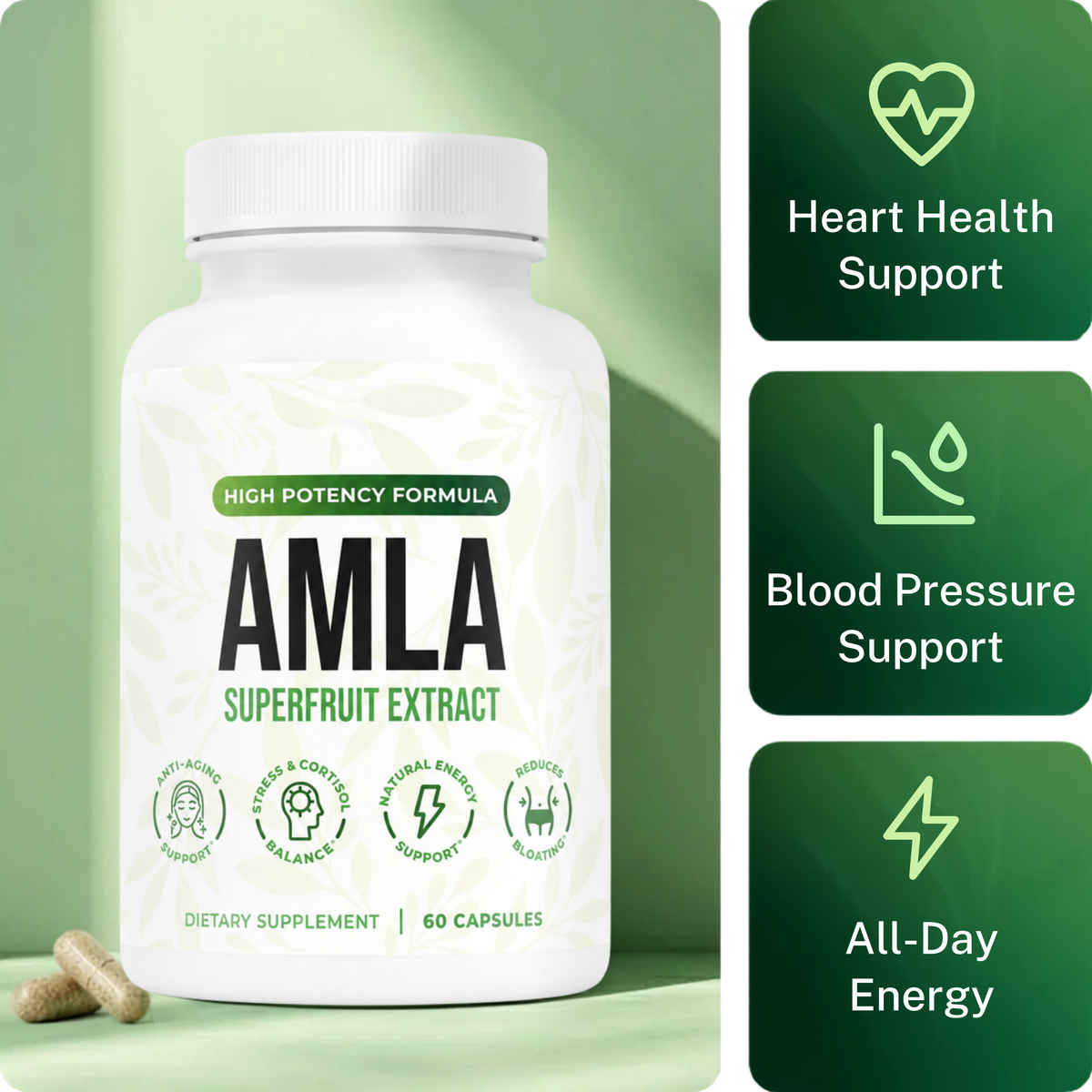 Drop Your Blood Pressure Naturally with Amla Superfruit Capsules